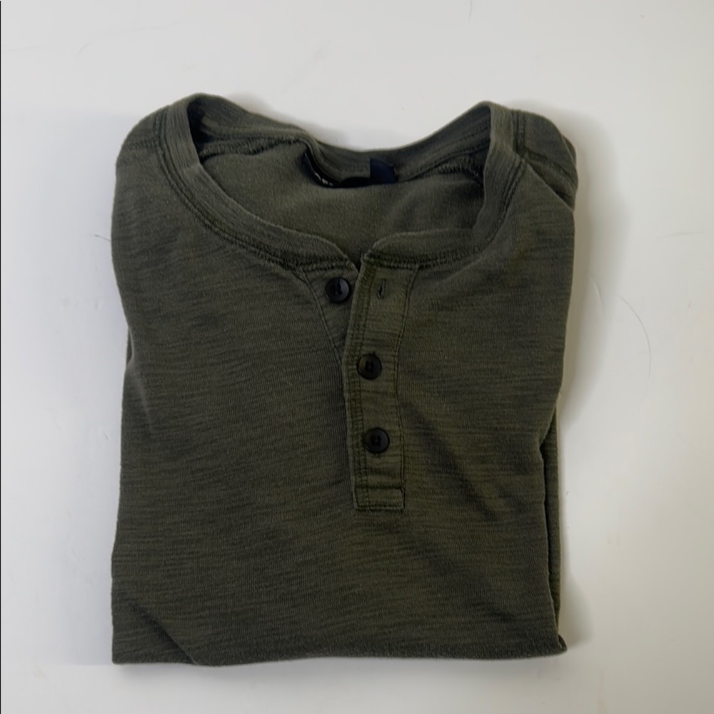 Apt. 9 Olive Green Henley Shirt